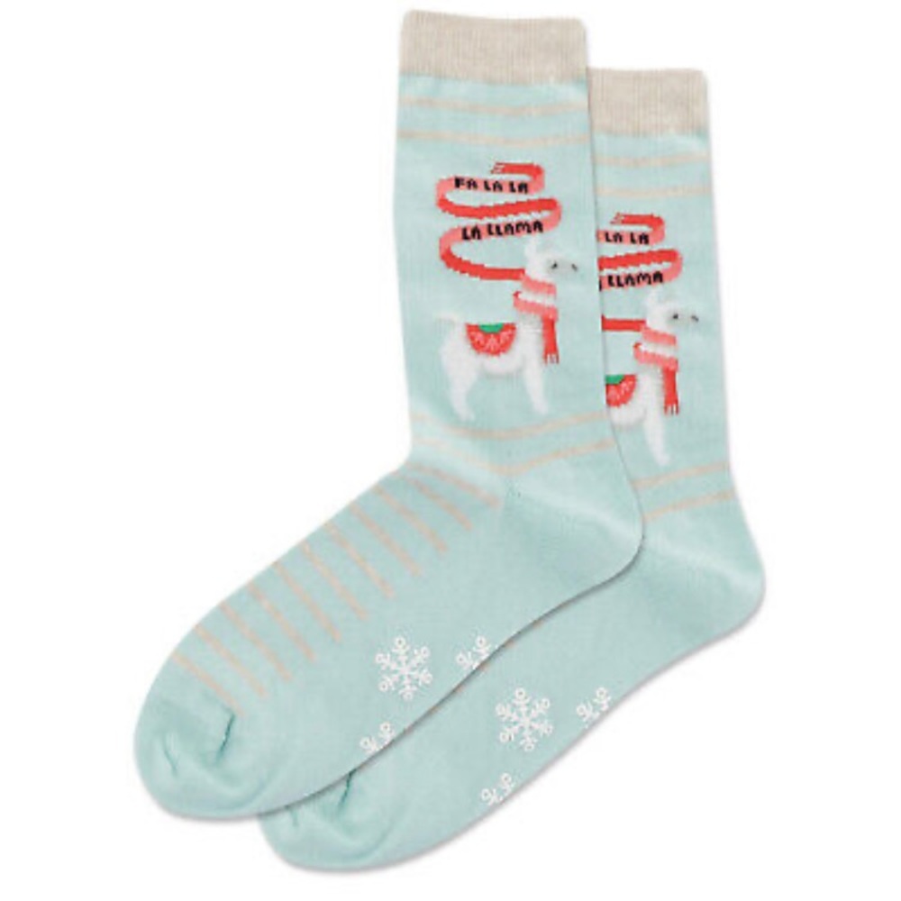 New! Holiday llama Socks